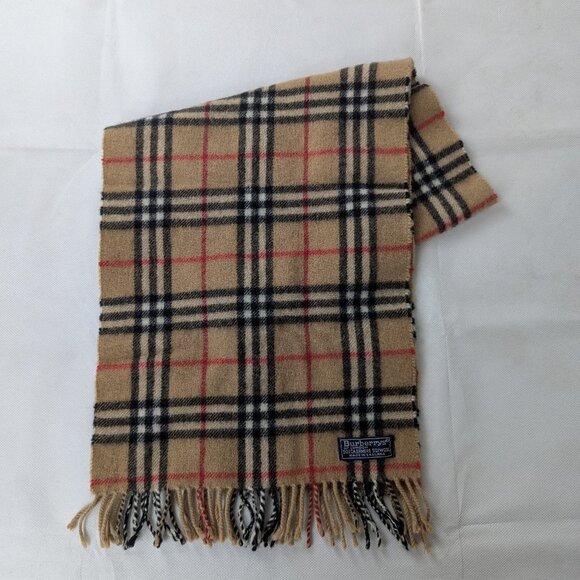 Burberry Accessories - Burberry Check Scarf Beige Unisex | Cashmere Wool | Winter Essential
